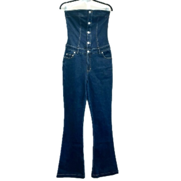 SER.O.YA's Strapless Denim Jumpsuit. Size Small. NWT - Picture 3 of 9